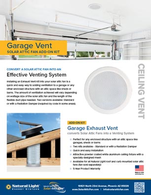 Natural Light Garage Vent Spec Sheet Thumb