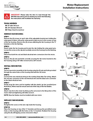 Natural Light SAF Motor Replacement Install Thumb