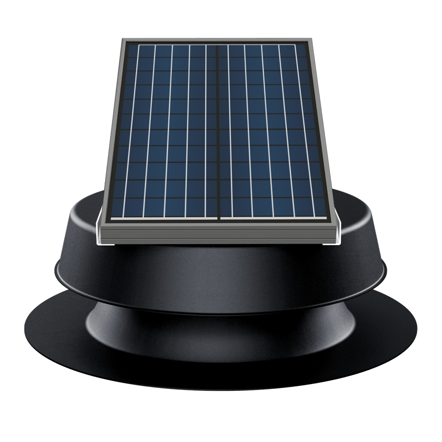 Natural Light 32 watt black solar attic fan