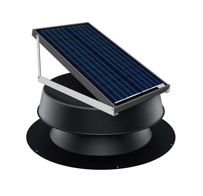 Natural Light black 32 watt roof mount solar attic fan