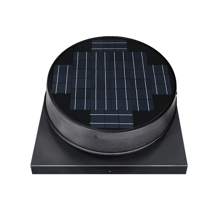 Natural Light black 35 watt curb mount solar attic fan