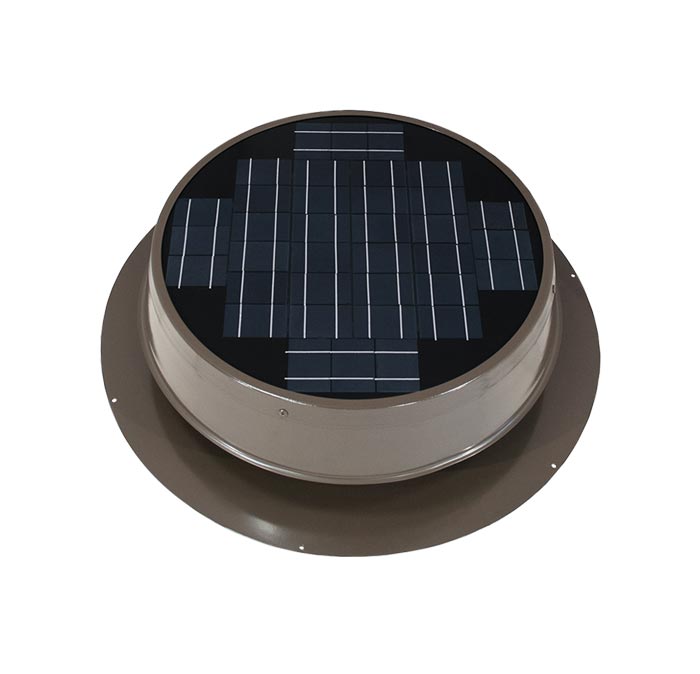 Natural Light bronze 35 watt roof mount solar attic fan