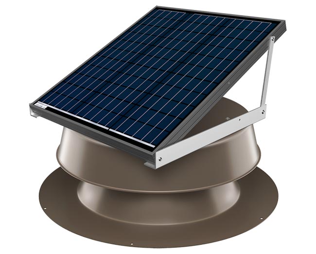 Natural Light roof mount adjustable panel 48 watt bronze residential model