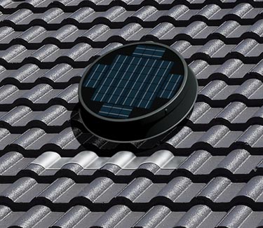 Natural Light black tile profile fan on tile roof thumb