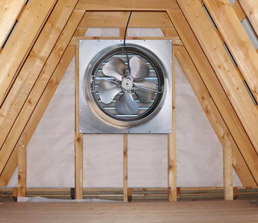 Natural Light gable mount fan inside attic thumb