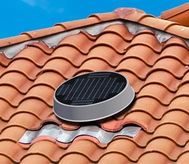 Natural Light gray tile profile fan clay tile roof thumb