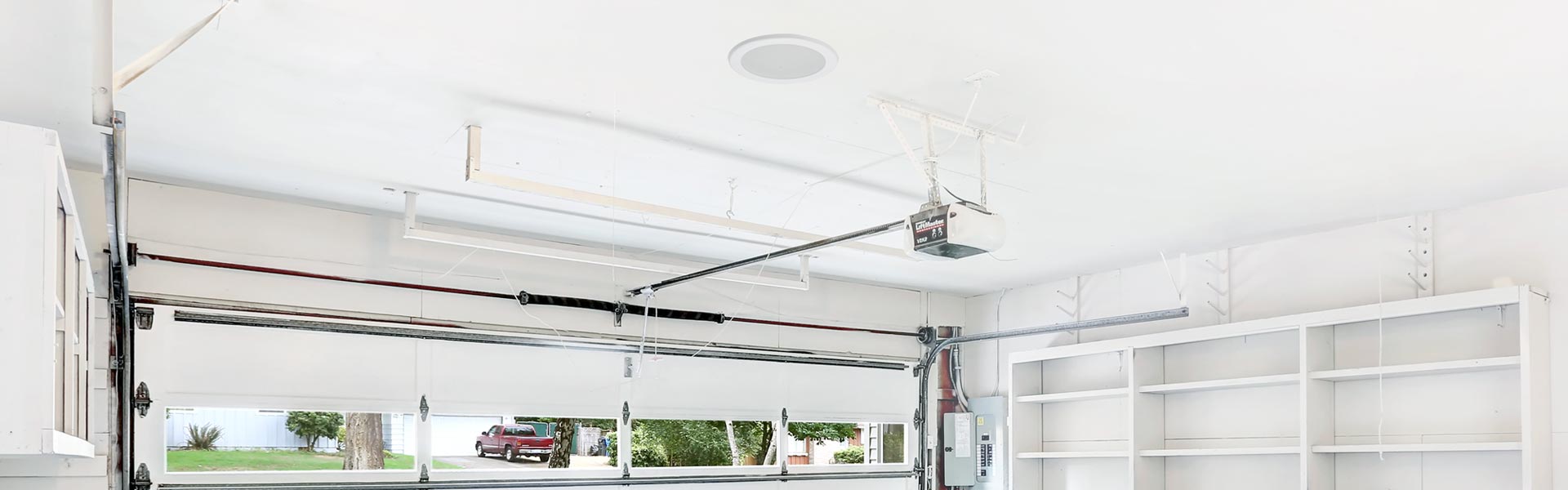 Natural Light garage vent kit installed on garage ceiling