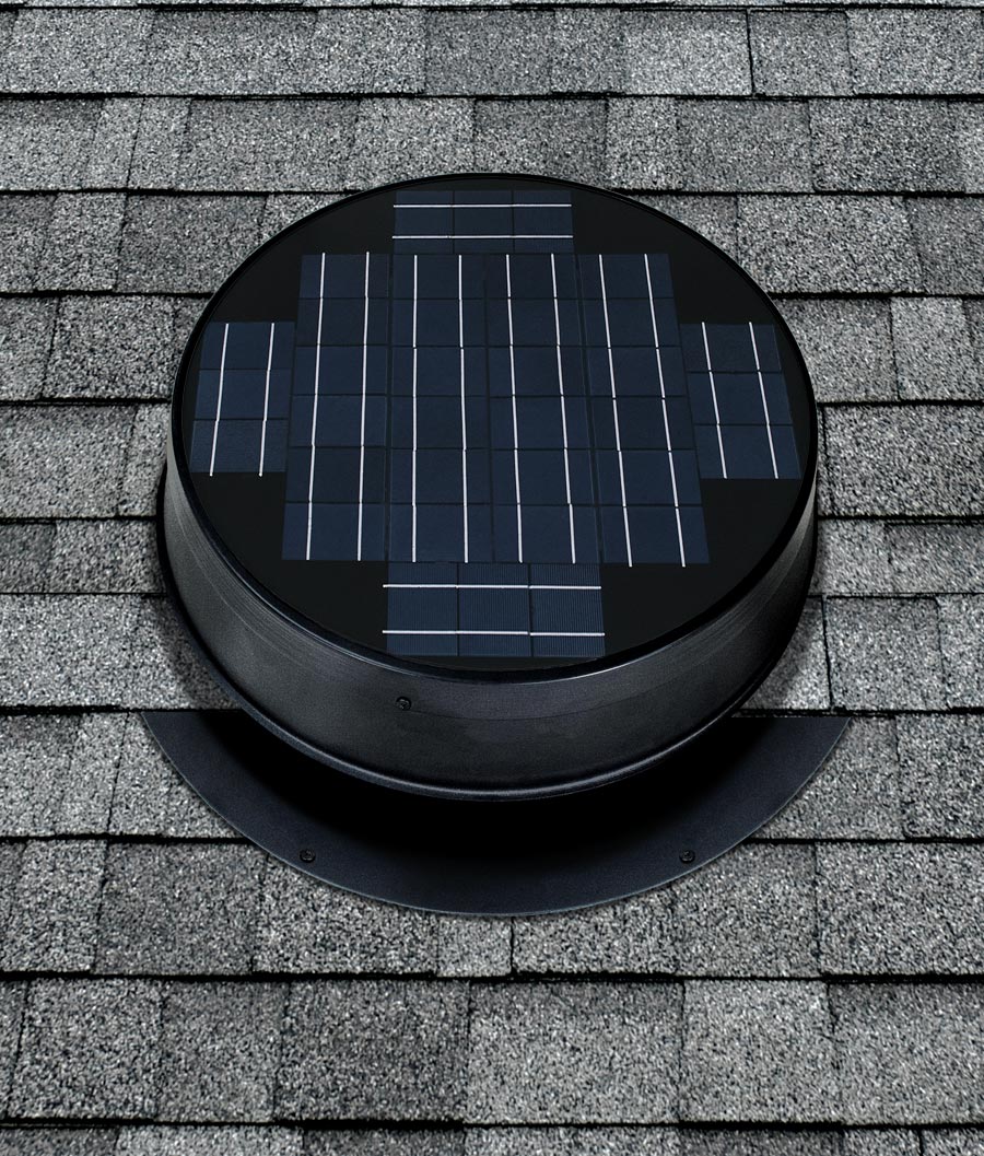 Natural Light low profile fan black roof mount