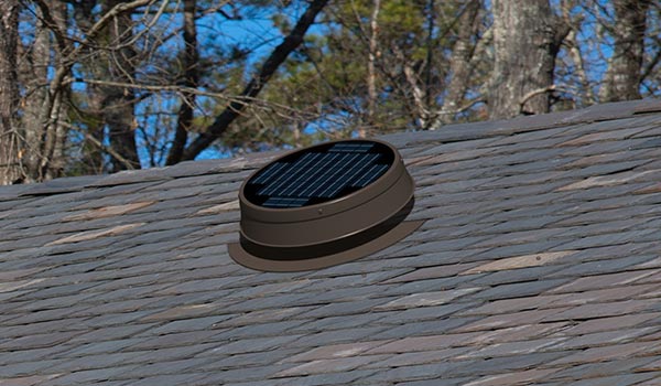 Natural Light roof mount adjustable panel solar attic fan on roof mobile