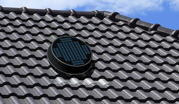 Roof Mounted Tile Profile Solar Attic Fans